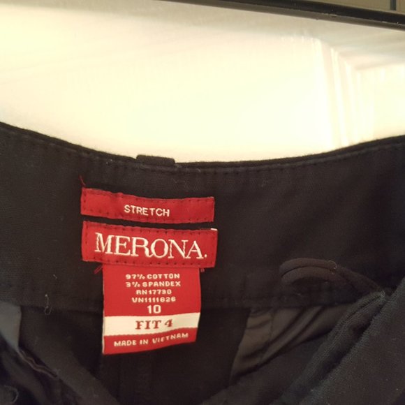 MERONA Girls Dress Slacks Size 10 Black THE PERFECT PANT FOR SCHOOL FUNCTIONS - Picture 3 of 3